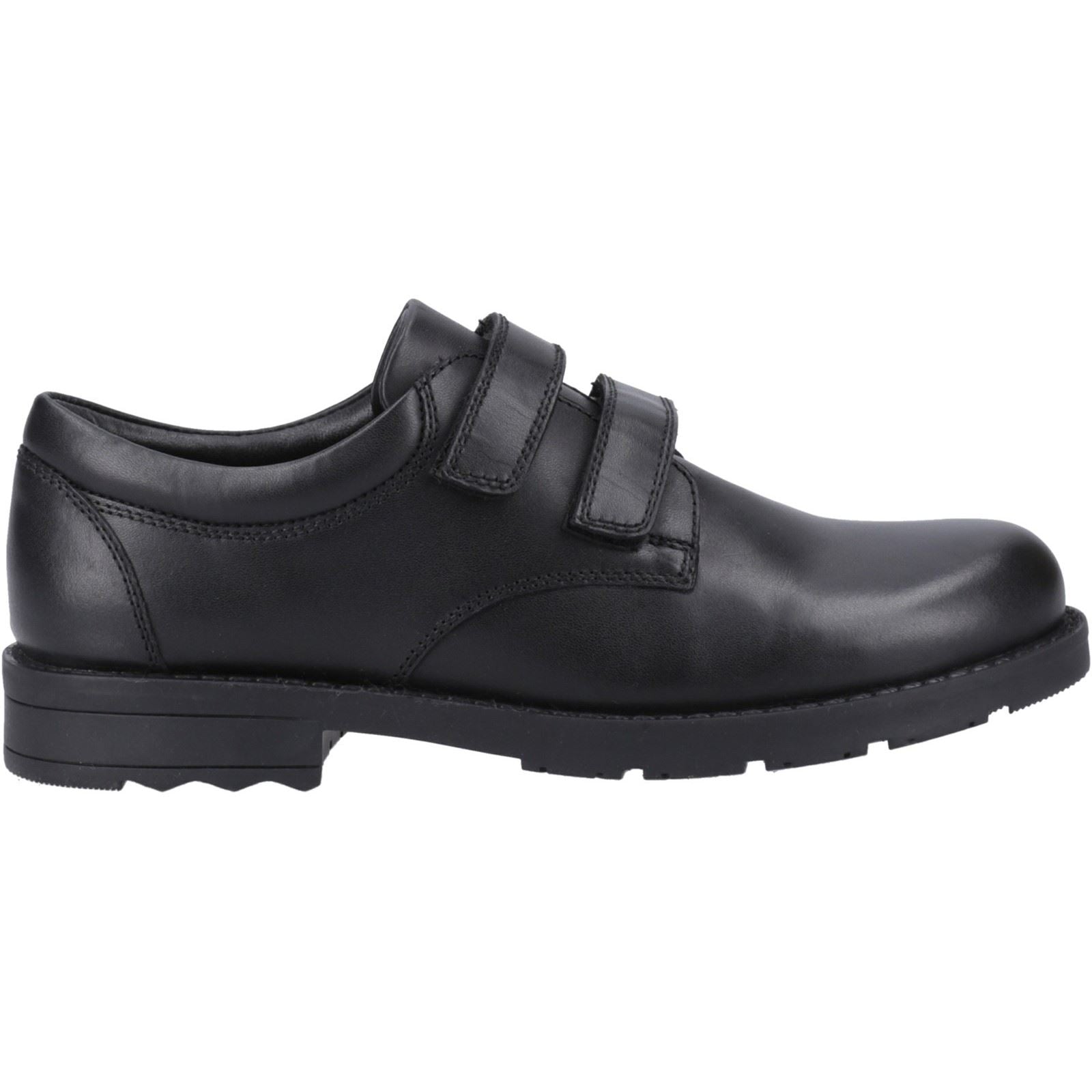 Hush Puppies Barry Junior Lederschuhe Für Jungen In Schwarz