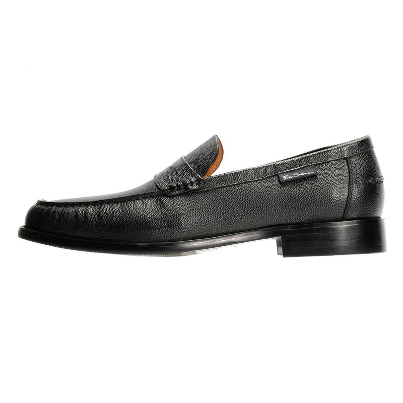 Ben Sherman Hester Leder Herren Schwarze Loafer