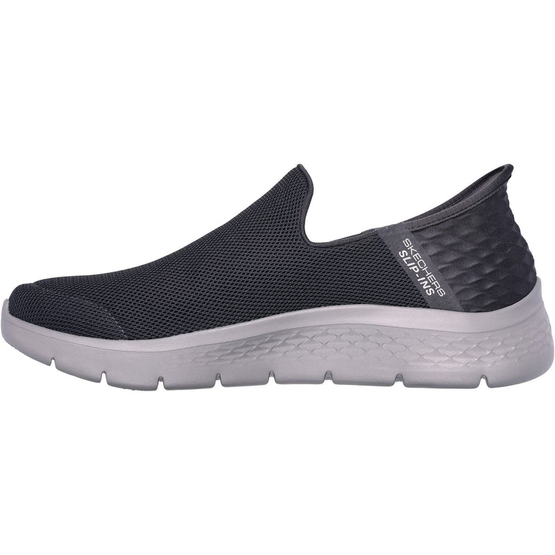 Skechers Go Walk Flex No Hands Herren-Sneaker Aus Dunkelgrauem Polyester
