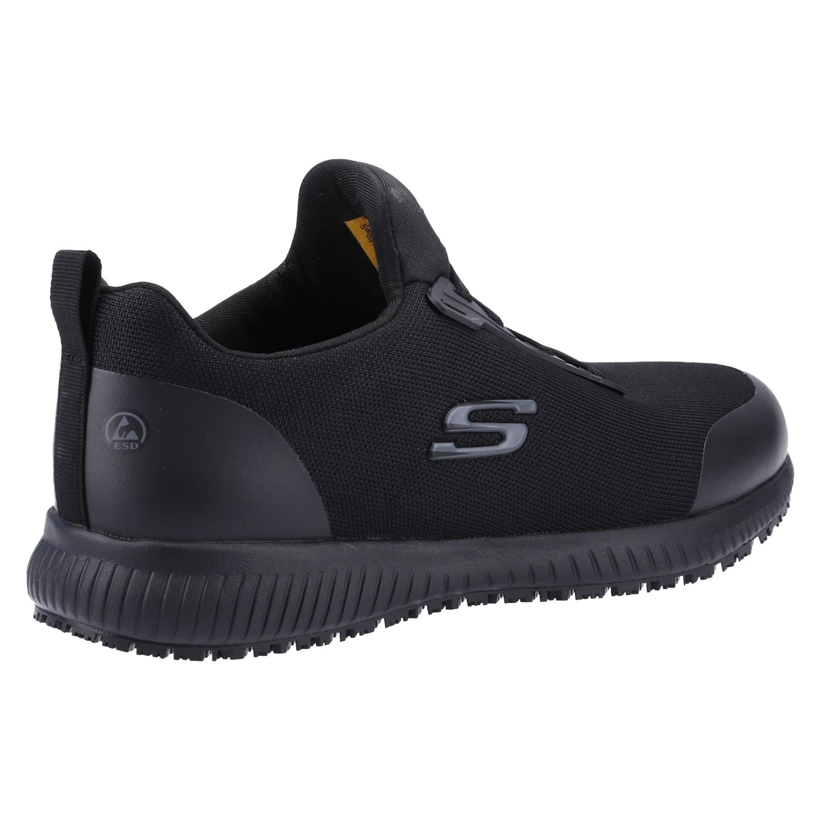 Skechers Workwear Squad SR Myton Textil Herren Schwarze Sicherheits-Sneaker