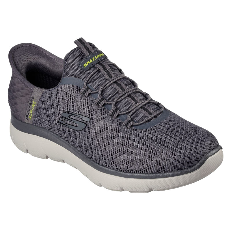 Skechers Slip-ins: Summits - High Range Polyester Herren-Sneaker In Anthrazit