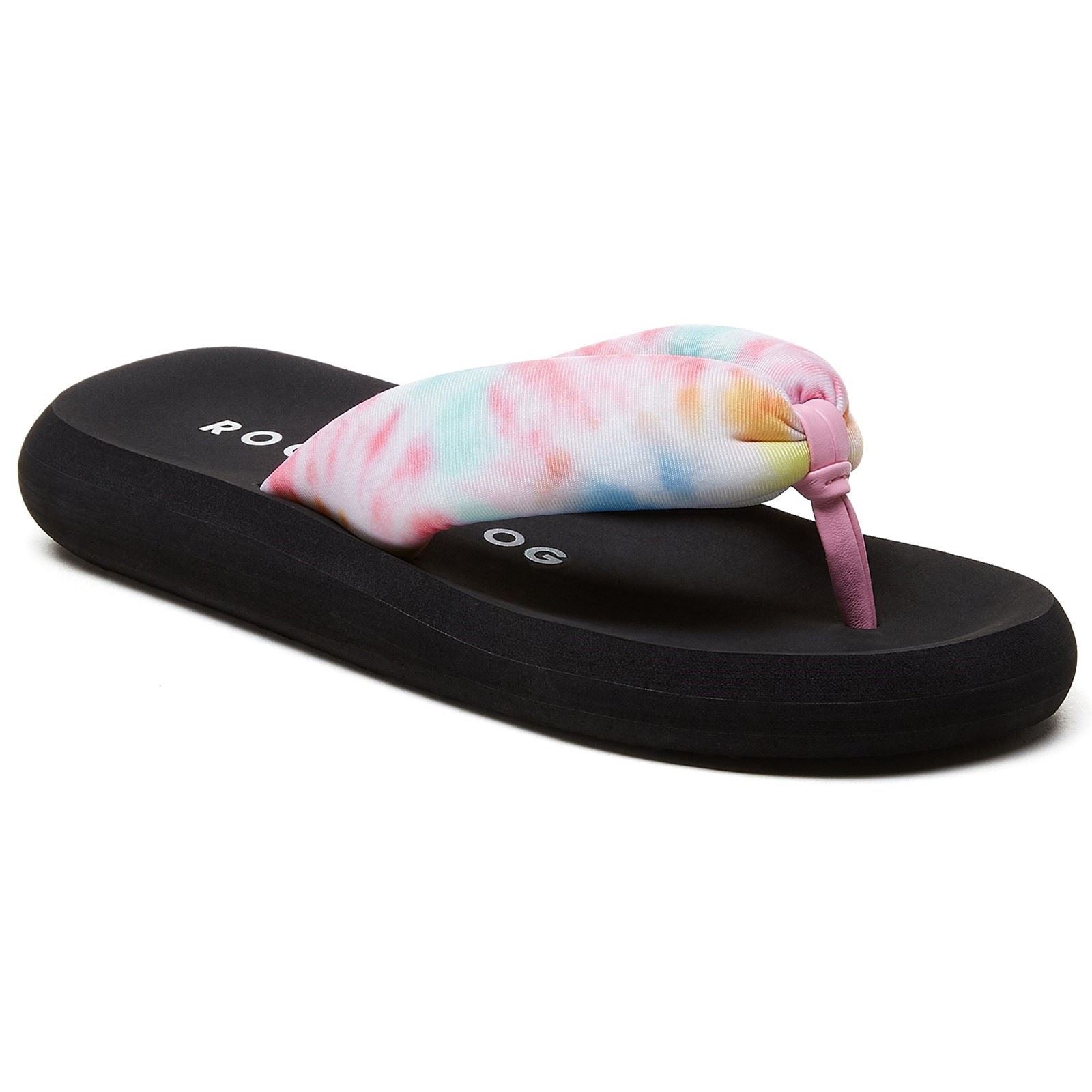 Rocket Dog Sunset Puff Tucker Stoff Damen Pastell/Multi Flip-Flops