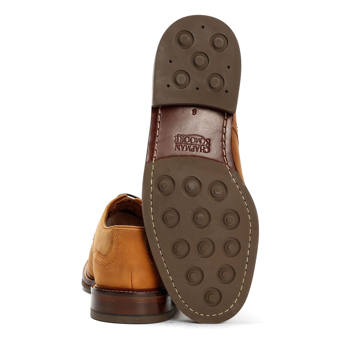 Chapman & Moore Plain Derby Country Herren Leder Braune Schnürschuhe