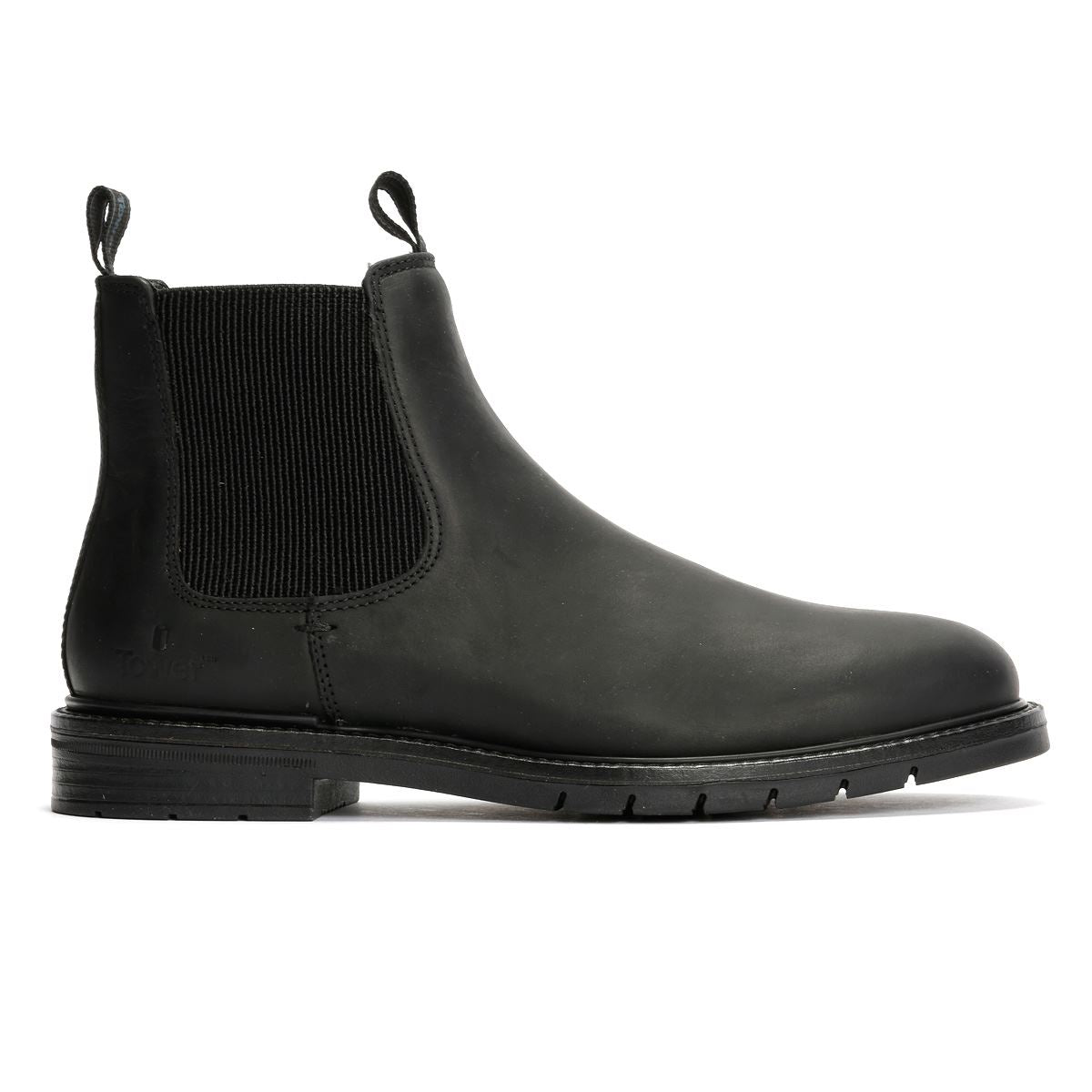 Tower London Harbour Leder Herren Schwarze Stiefel