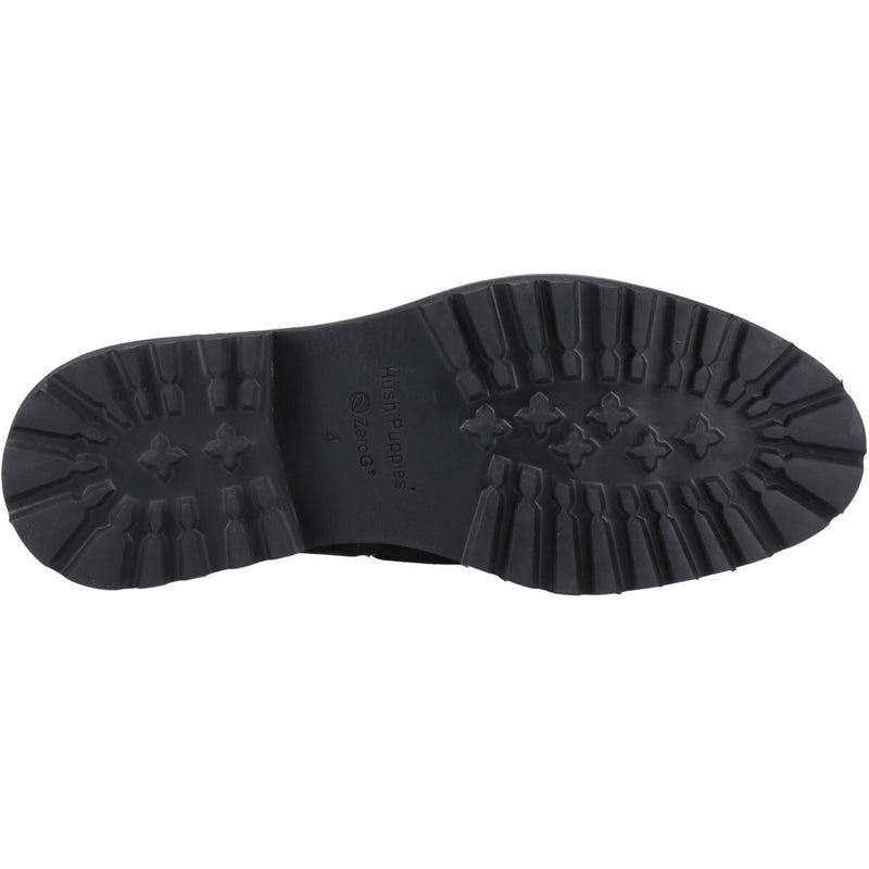 Hush Puppies Geri Damen Wildlederslipper In Schwarz