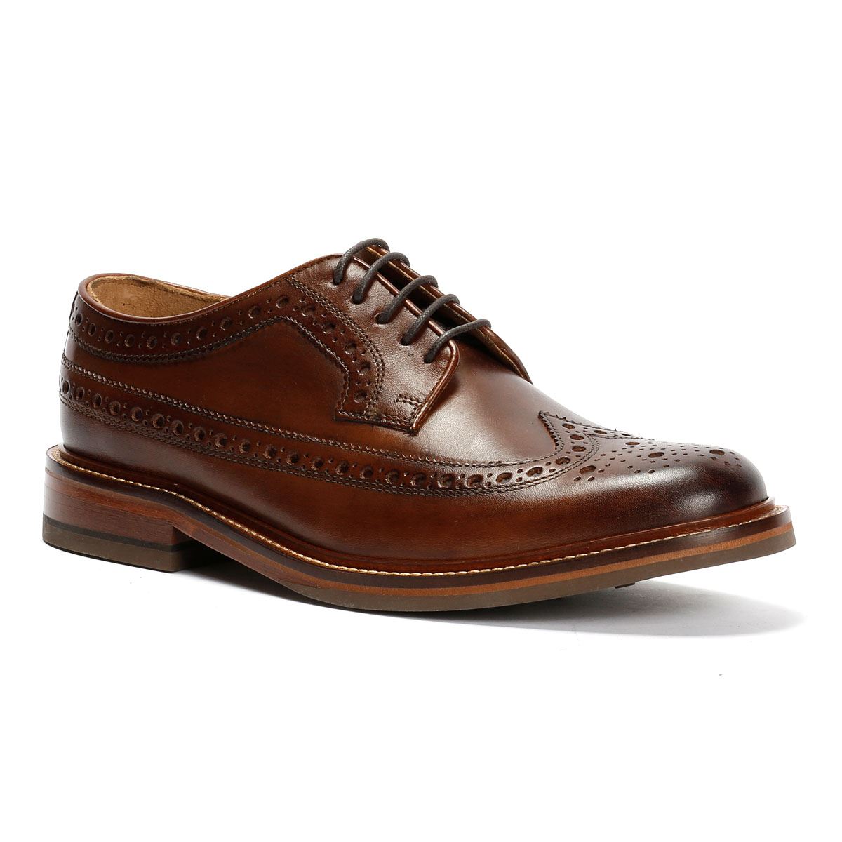 Chapman & Moore Longwing Brogue Country Herren Leder Braune Schnürschuhe