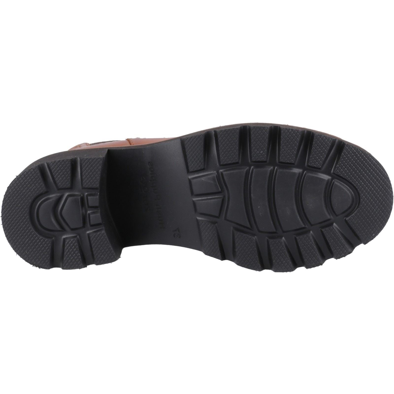 Hush Puppies Gaia Damen Stiefeletten aus braunem Leder mit Absatz