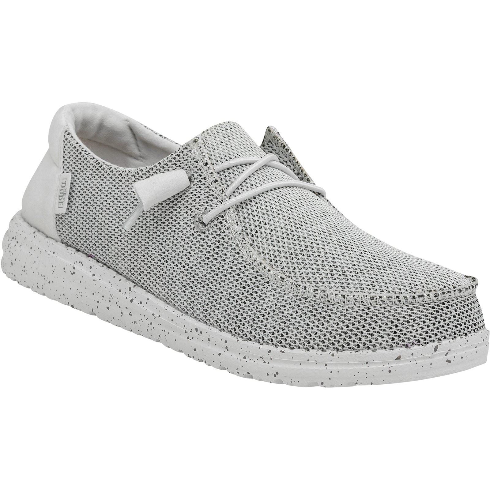 HEYDUDE Wendy Sox Damen Slipper In Steinweiß.