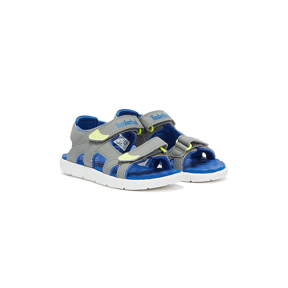Timberland Perkins Row 2-Riemen Kleinkinder-Sandalen In Grau