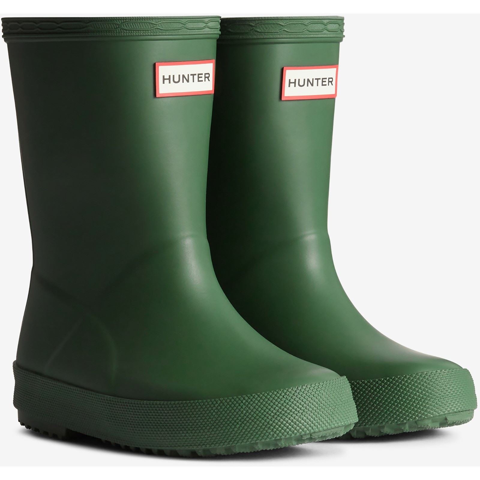 Hunter Kids First (Matte) Gummistiefel Für Kinder In Grün Unisex