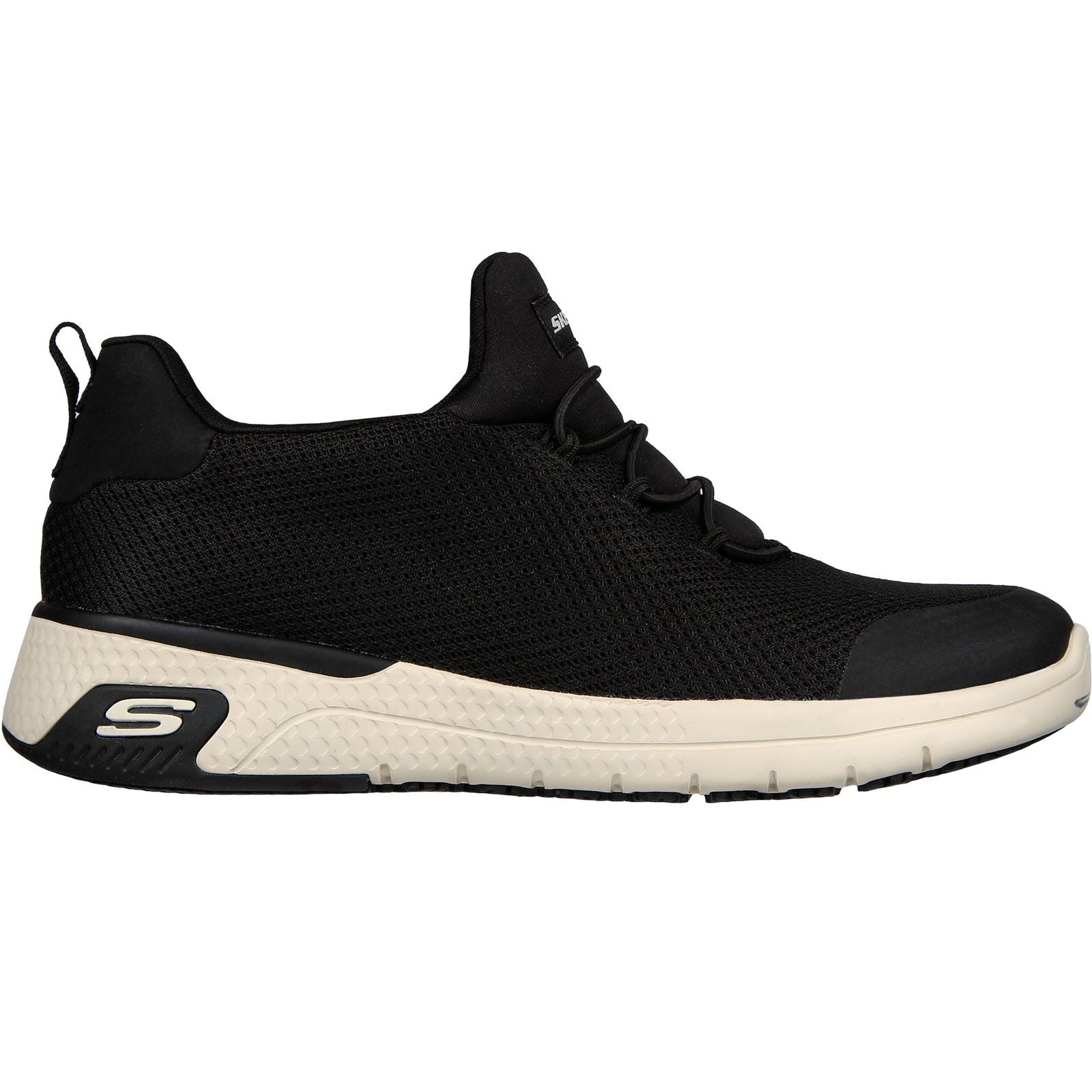 Skechers Workwear Marsing Waiola SR Mesh Damen Schwarz/Weiß Sneaker