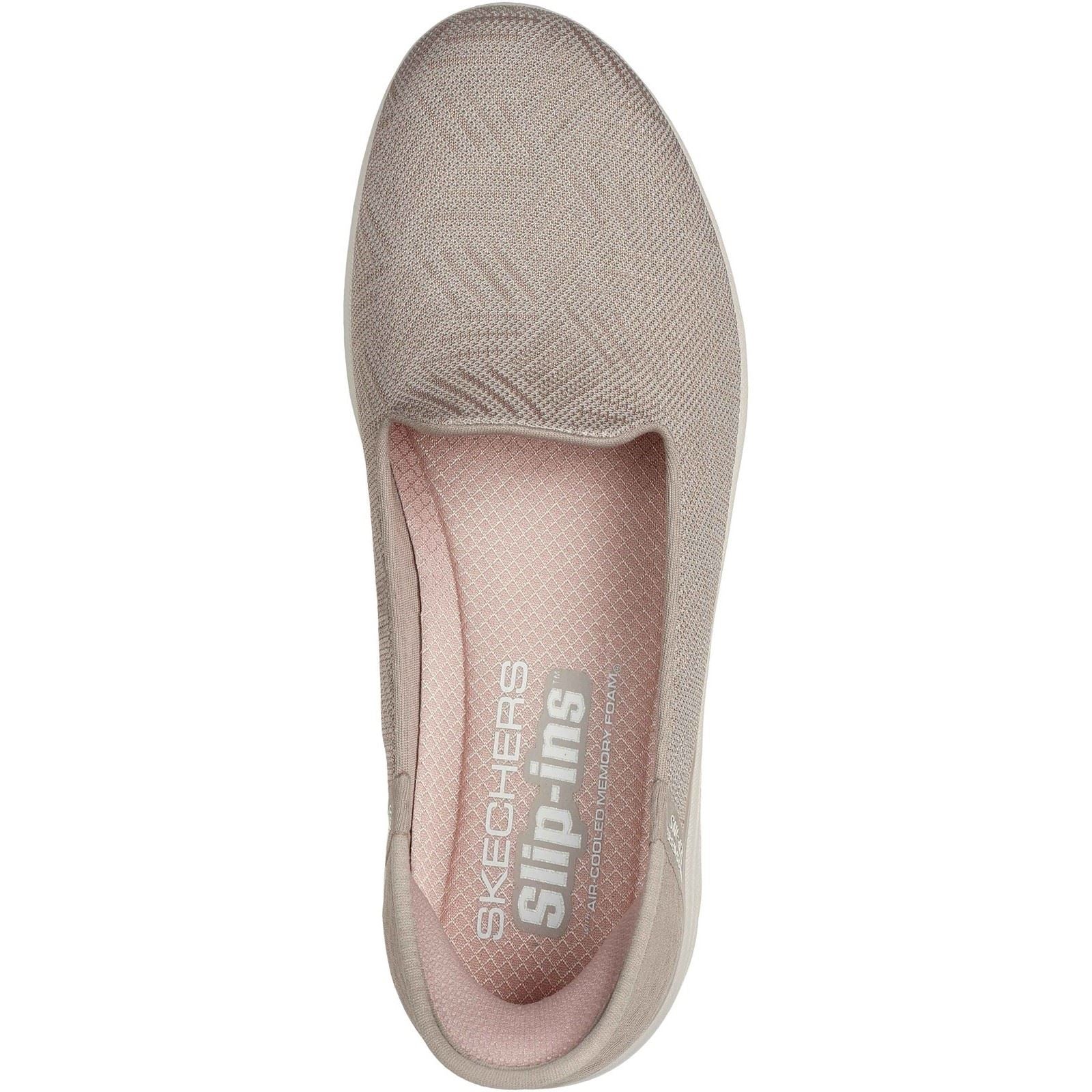 Skechers On-the-GO Flex - Clover Textile Damen Sneakers In Taupe