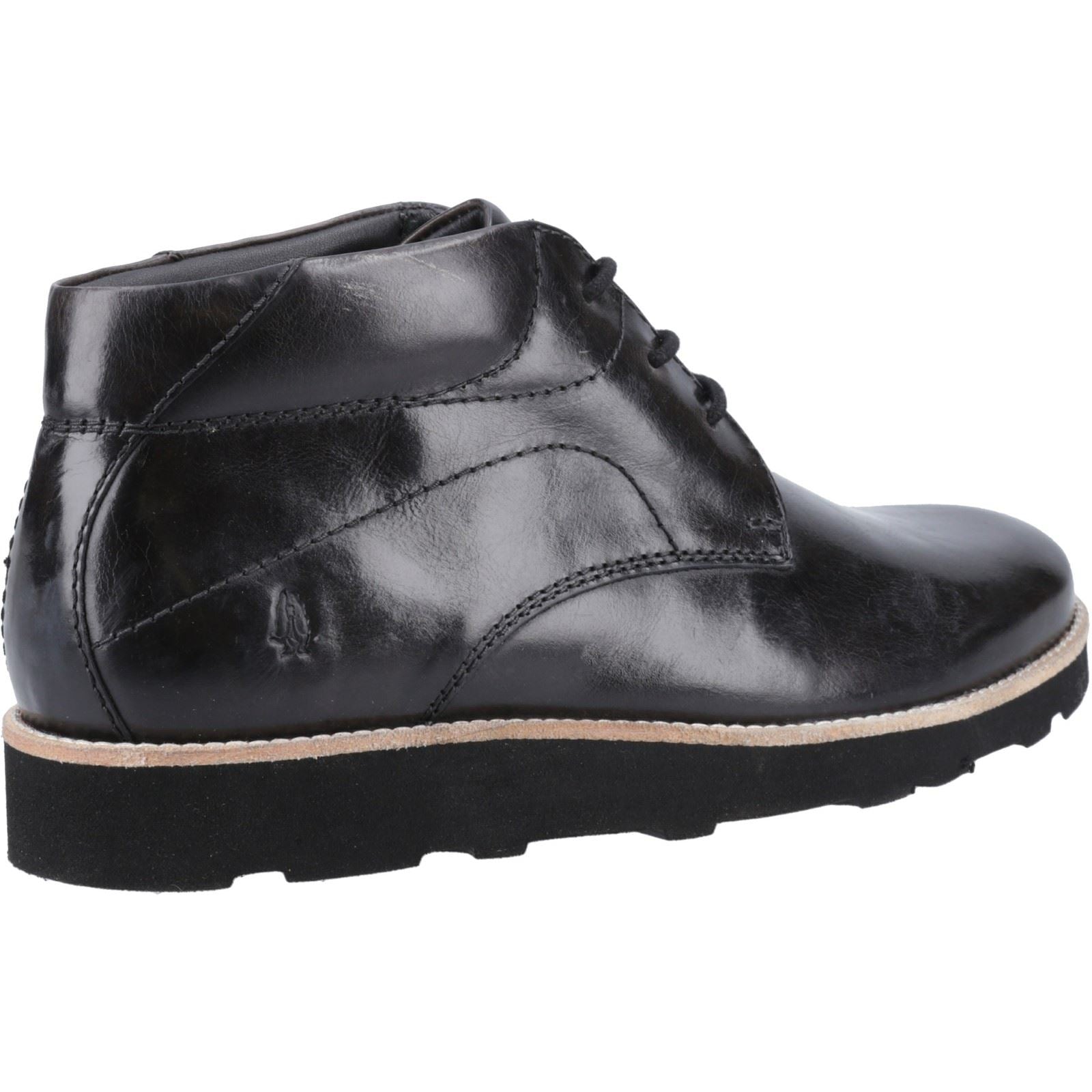 Hush Puppies Kennedy Herren Stiefel Aus Schwarzem Leder