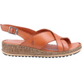 Hush Puppies Elena Damen Keilsandalen Aus Braunem Leder