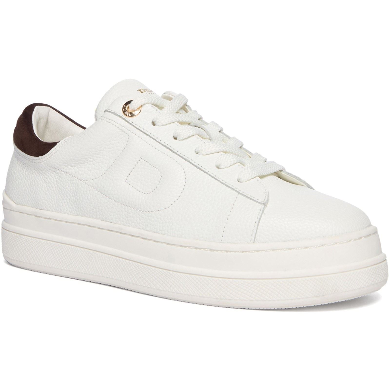 Dune Eden Damen Sneaker Aus Weißem Leder