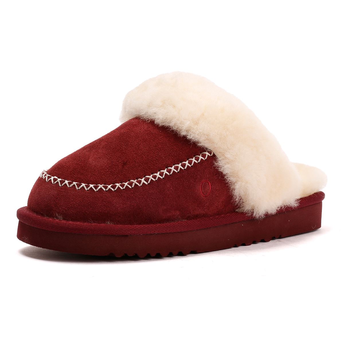 Osprey London The Celeste Wildleder Damen Rote Hausschuhe