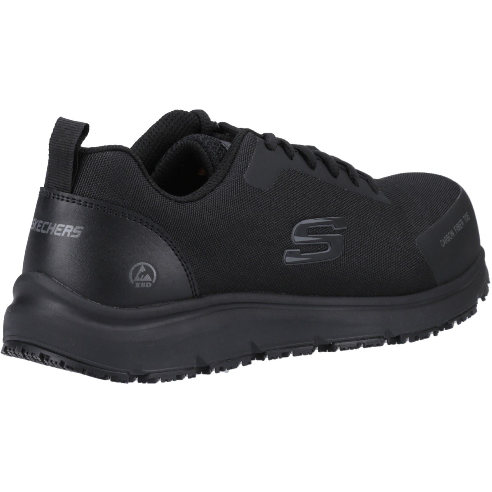 Skechers Workwear Ulmus SR Safety Toe Mesh Herren Schwarze Sicherheitssneaker