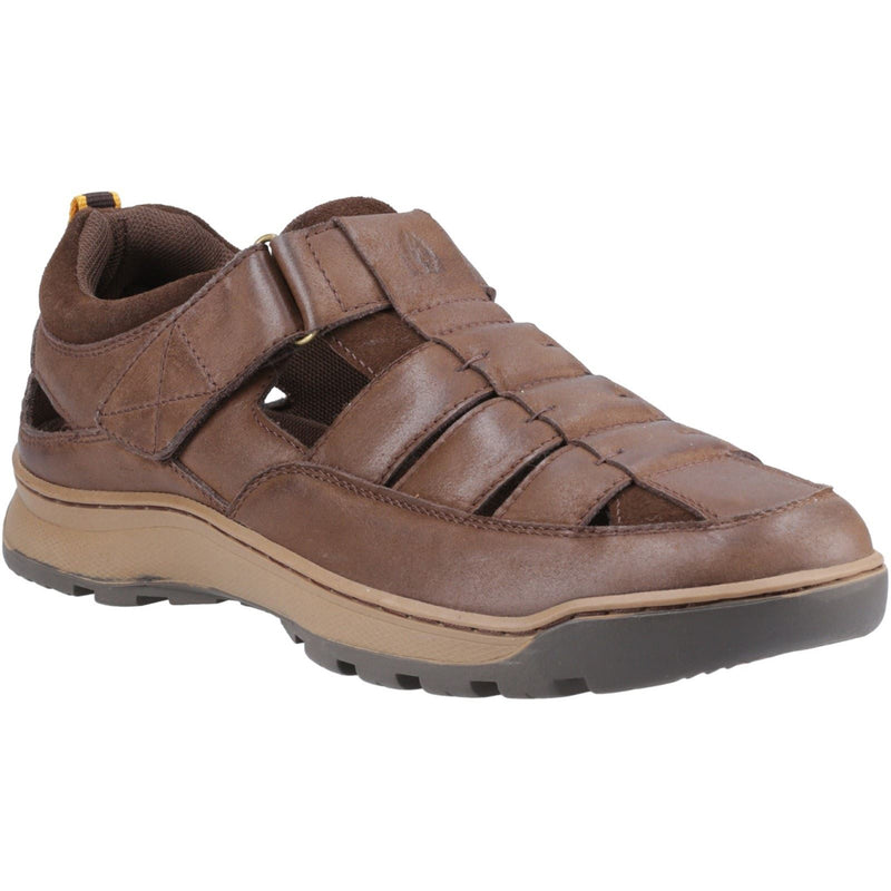 Hush Puppies Rucker Leder Herren Sandalen In Braun