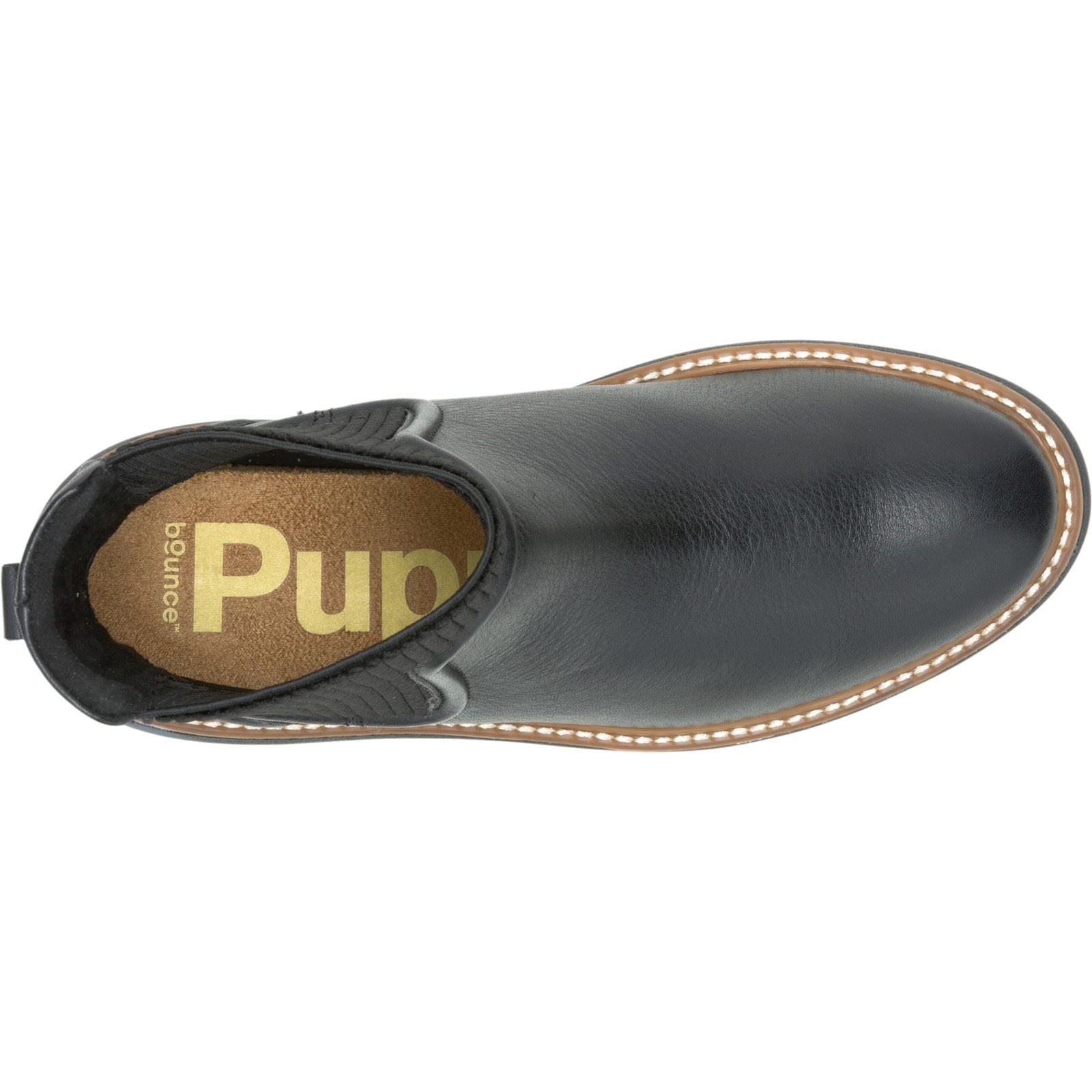 Hush Puppies Jodie Damen Schwarze Farbe Lederstiefel