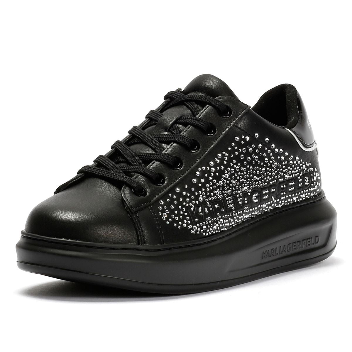 Karl Lagerfeld Kapri Konstellation Leder Damen Schwarze Sneaker