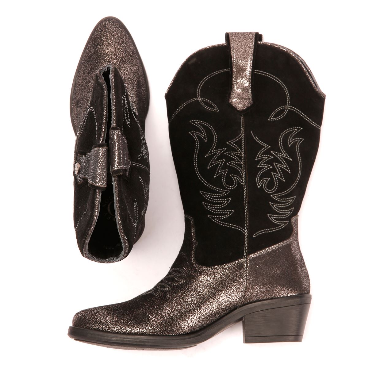 Osprey London The Louisiana Leder Damen Schwarze Stiefel