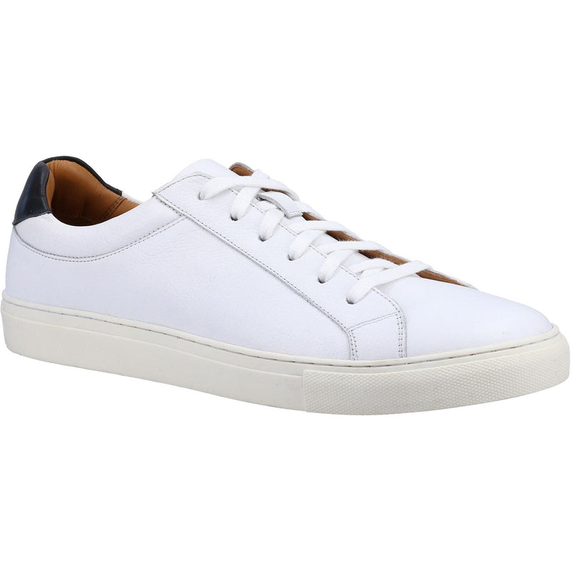 Hush Puppies Colton Weiße Ledersneaker Für Herren