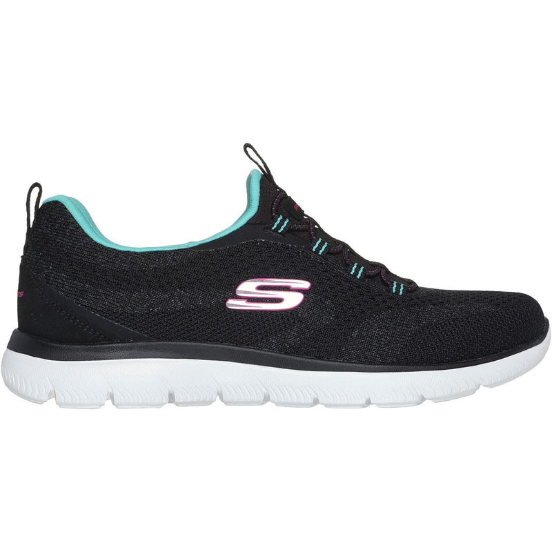 Skechers Summits New Nature Textile Damen-Sneaker In Schwarz/Mehrfarbig