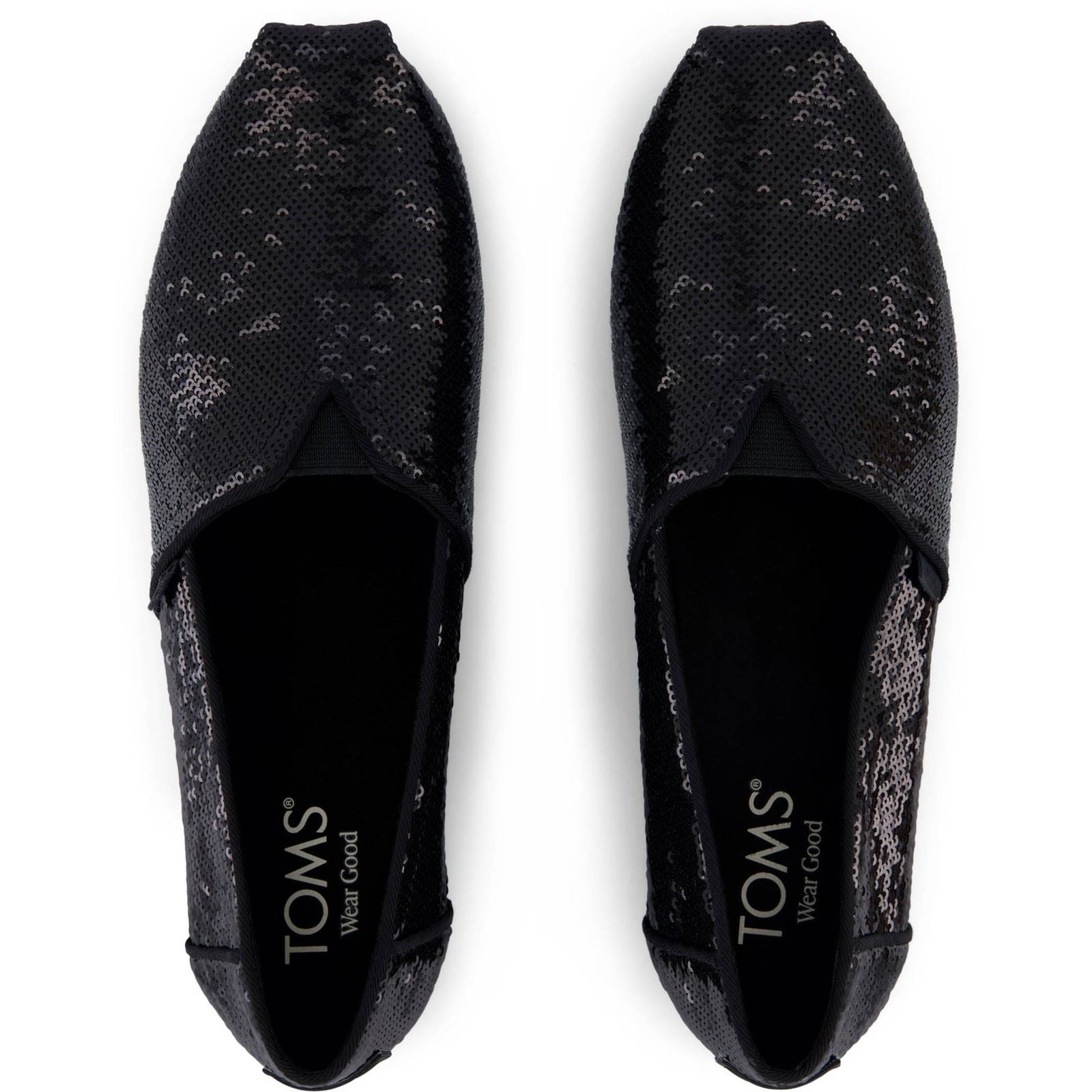TOMS Alpargata Sequins Textile Damen Schwarze Farbe Espadrilles