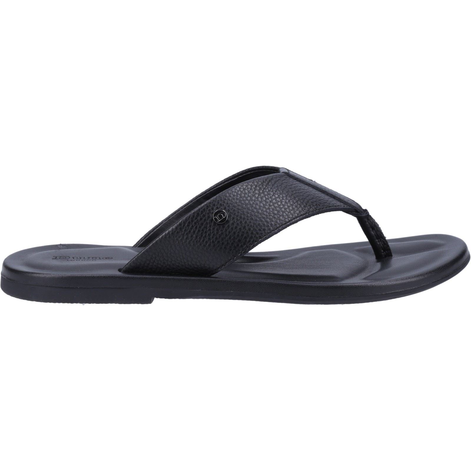 Dune Freds Leder Damen-Schwarz Flip-Flops
