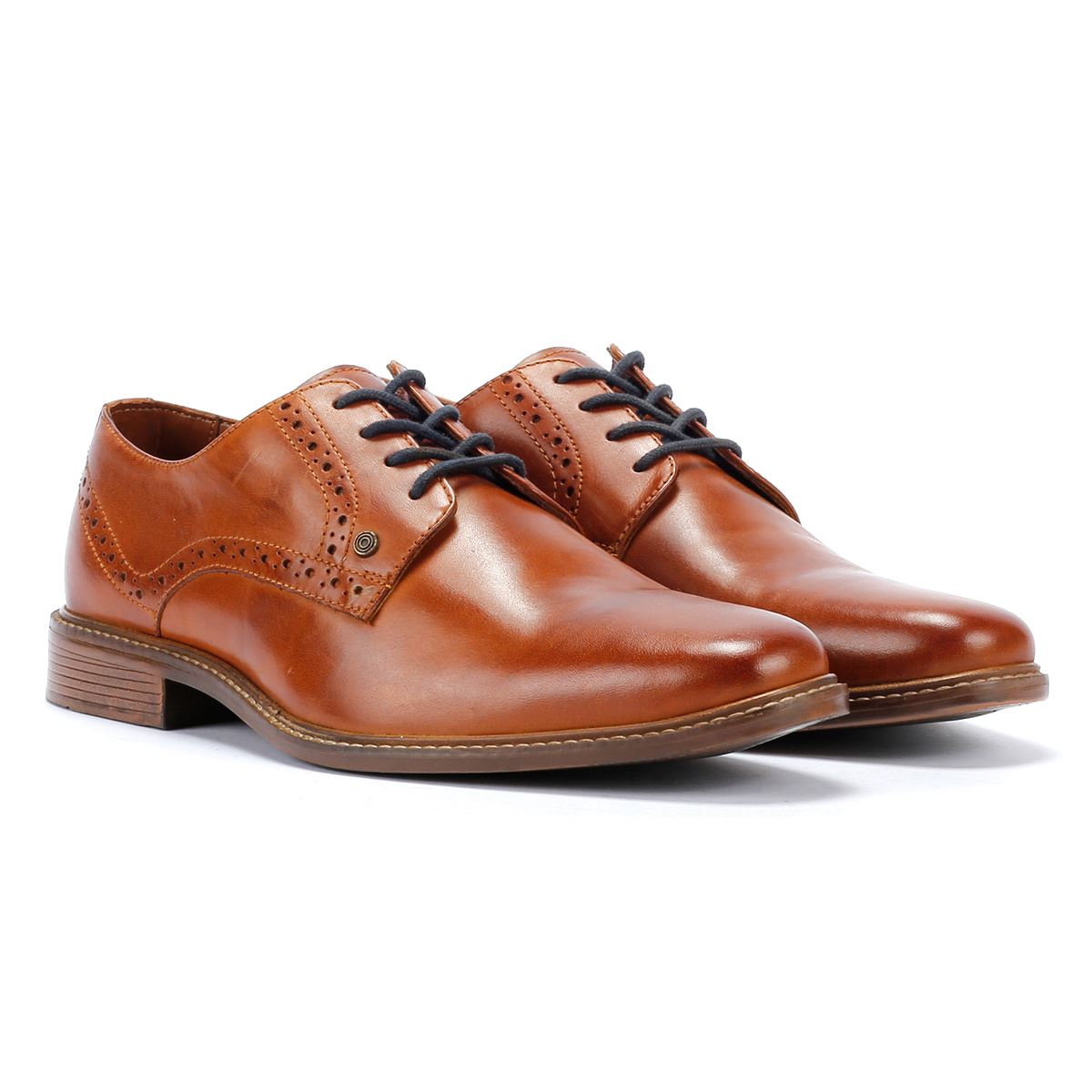 Lambretta Harvey Derby Herren-Schnürschuhe Aus Braunem Leder