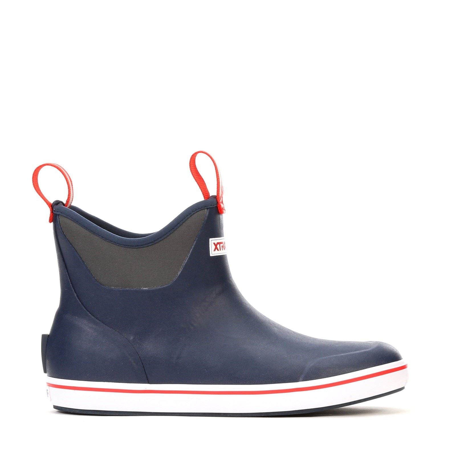 Xtratuf Knöcheldeckkautschuk Marineblau/Rot Gummistiefel