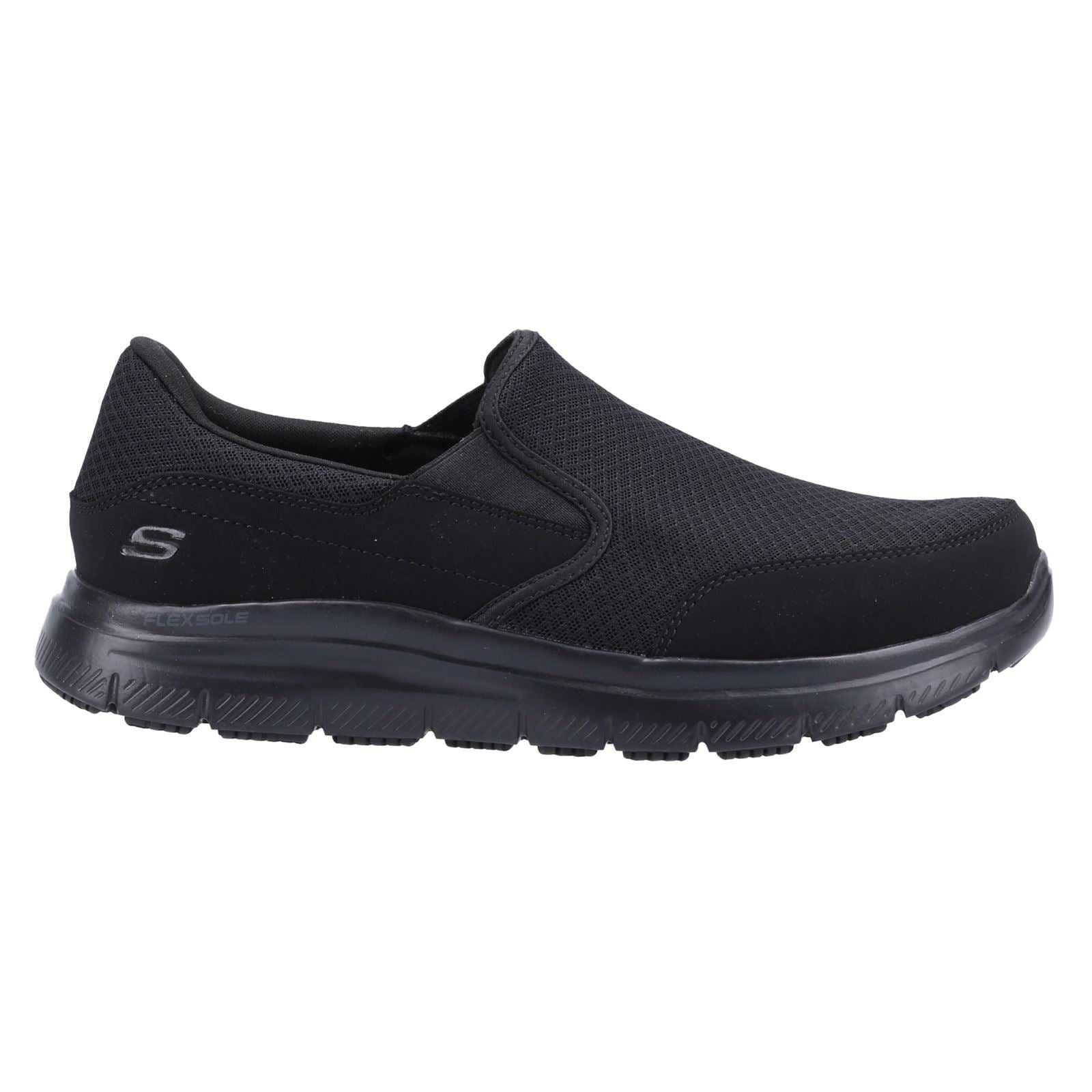 Skechers Workwear McAllen Wide Textil Herren Schwarze Sicherheits-Sneaker