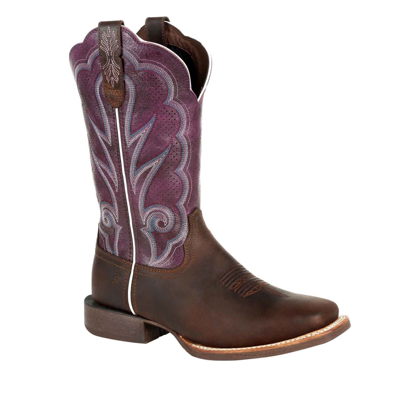 Durango Lady Rebel Pro Damenstiefel Aus Geöltem Braun/Pflaume Leder