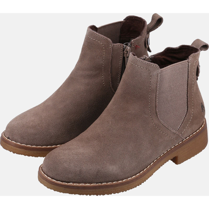 Hush Puppies Maddy Wildleder Damen Graue Stiefel