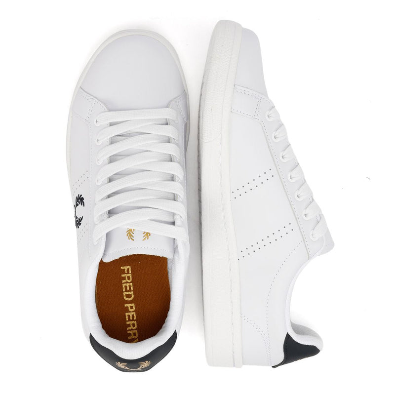 Fred Perry Cupsole Leder Herren Weiße Sneakers