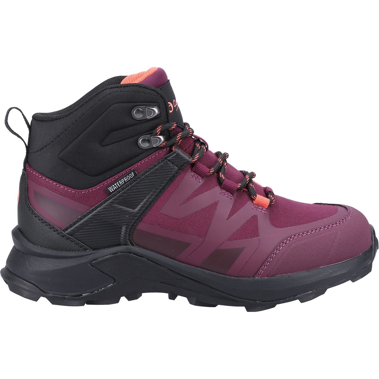 Cotswold Horton Maschen Damen Burgund Wanderstiefel