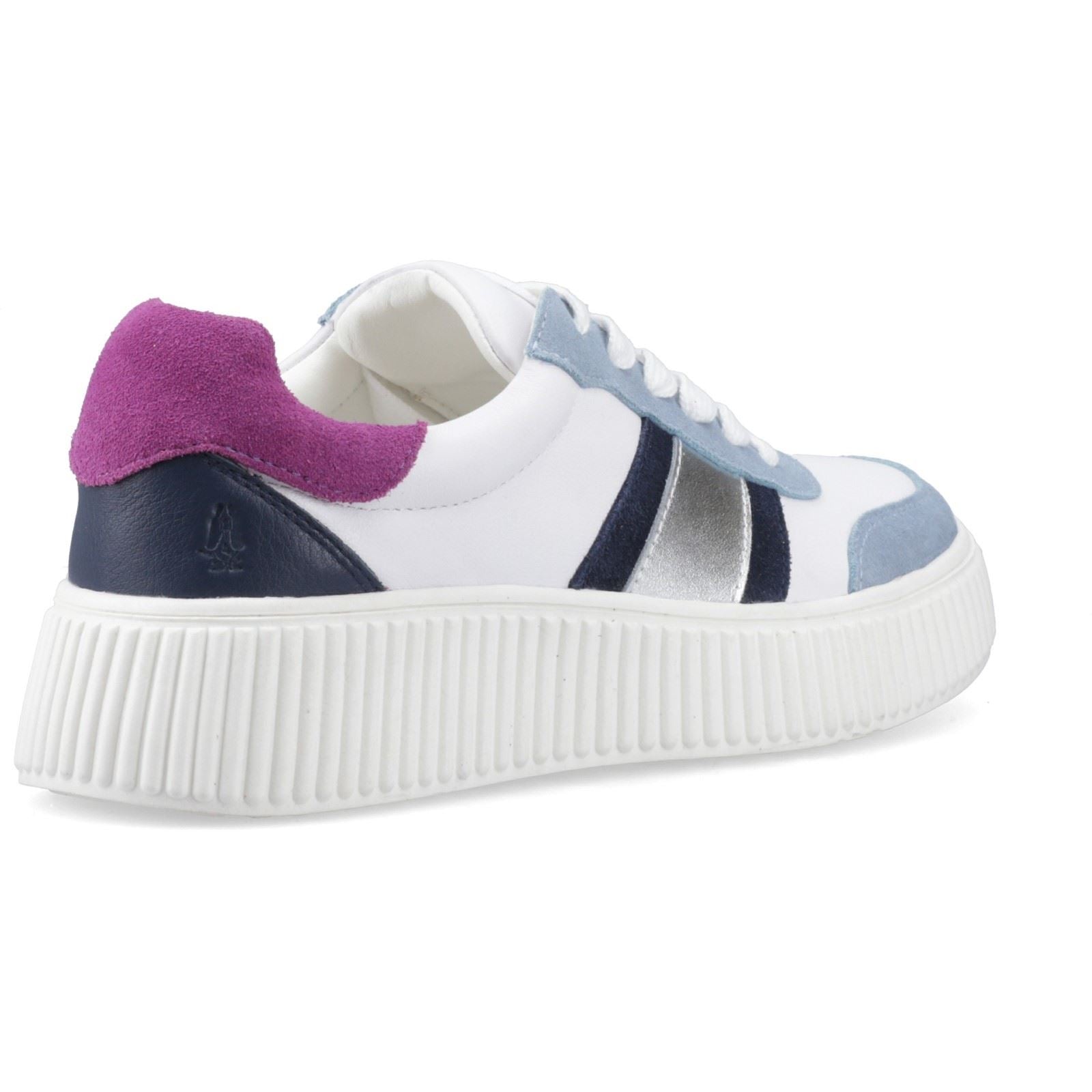 Hush Puppies Holly Wildleder Damen Silber Sneaker
