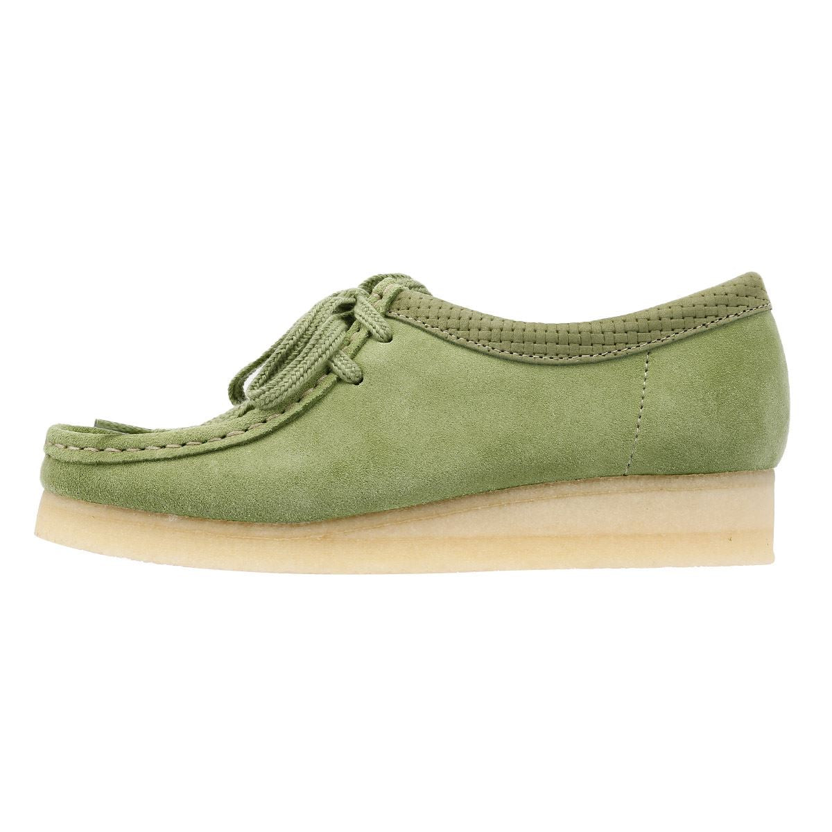 Clarks Originals Wallabee Damen Wildlederschuhe In Grün