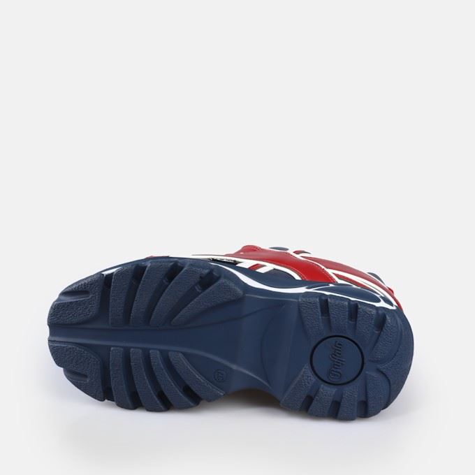 Buffalo 1339-14 Damen Sneaker Aus Blauem Leder