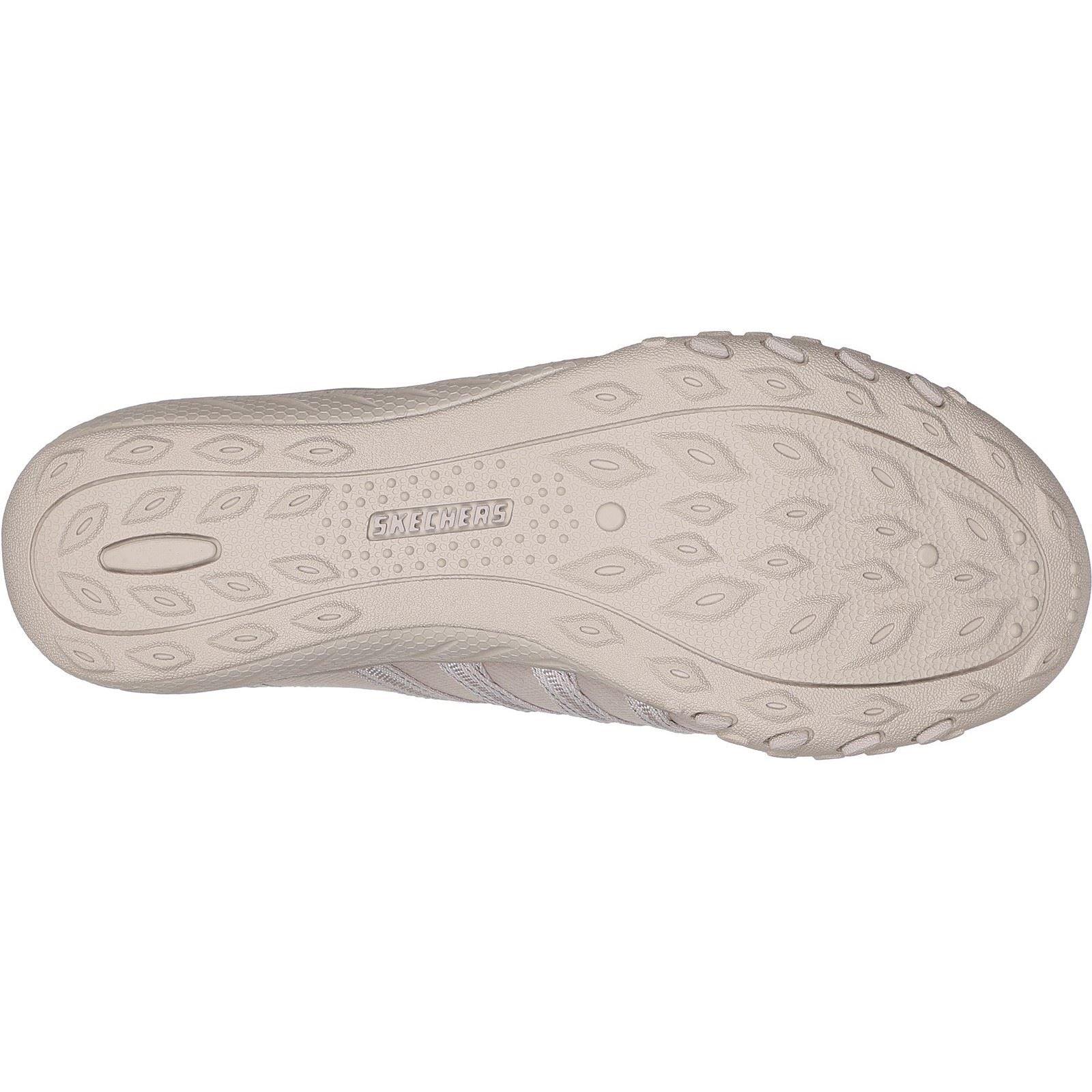 Skechers Breathe-Easy - Roll-With-Me Textile Damen-Taupe-Sneakers