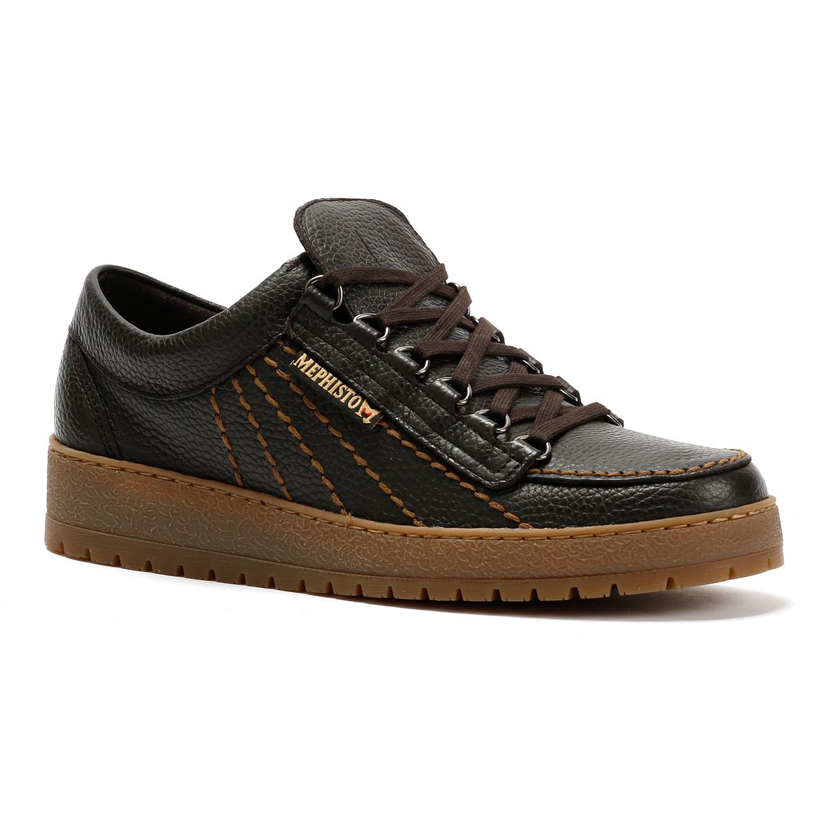 Mephisto Rainbow Oregon 1351 Herren Leder Braune Schnürschuhe