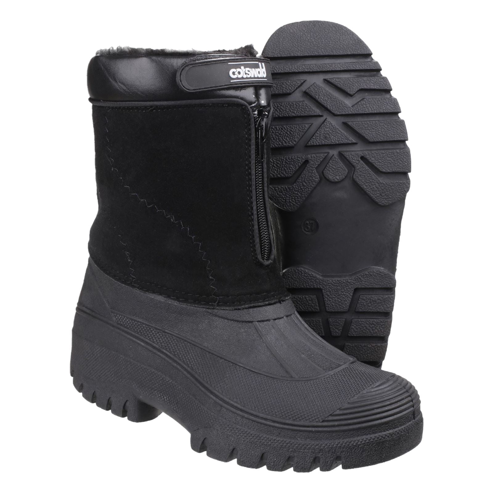 Cotswold Venture Synthetische Schwarze Gummistiefel