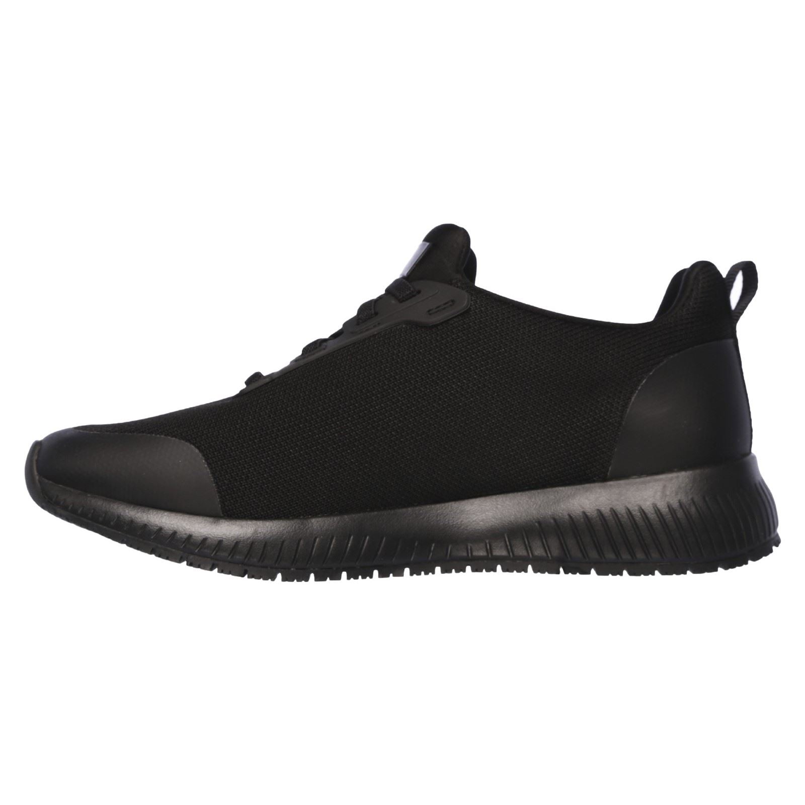 Skechers Workwear Squad SR Textil Damen Schwarze Sicherheits Sneakers