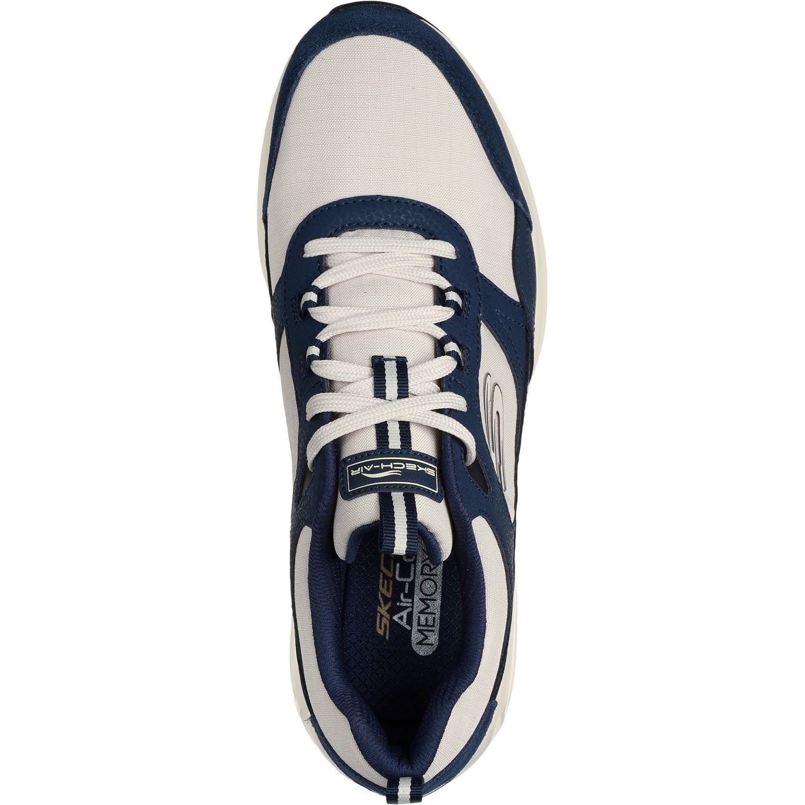 Skechers Skech-Air Court - Yatton Leder Herren Navy/Natural Sneakers