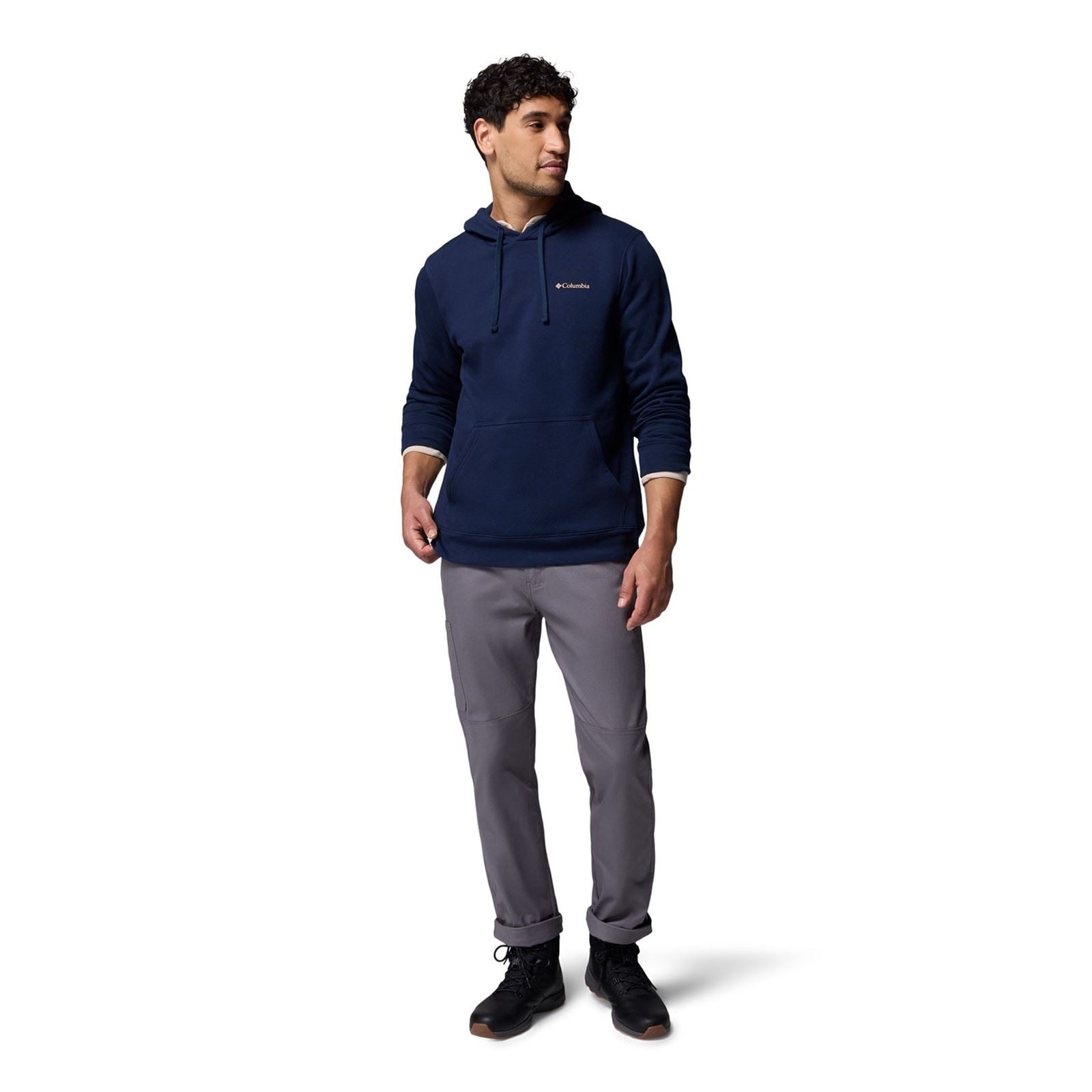 Columbia Columbia Trek Graphic Hoodie Trek Grafik Hoodie Baumwolle Männer Blauer Kapuzenpullover