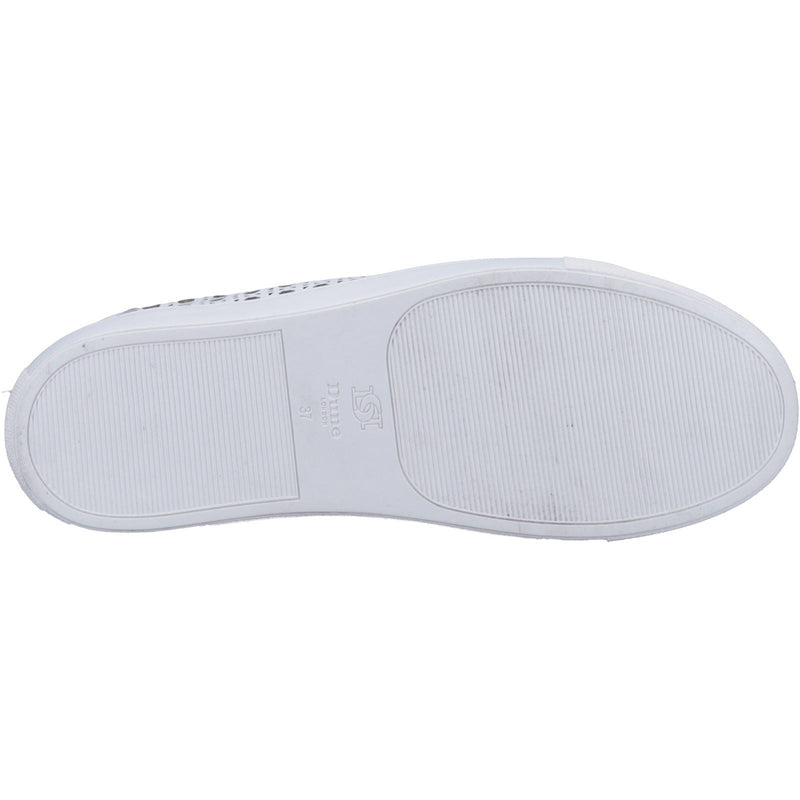 Dune Ease Leder Damen Weiße Turnschuhe