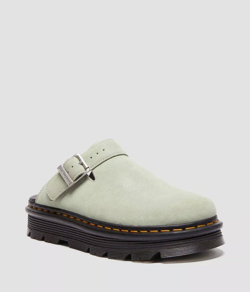 Dr. Martens Zebzag EH Grüne Wildleder Clogs