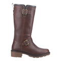 Hunter Skye Tall Leder Damen Braune Stiefel