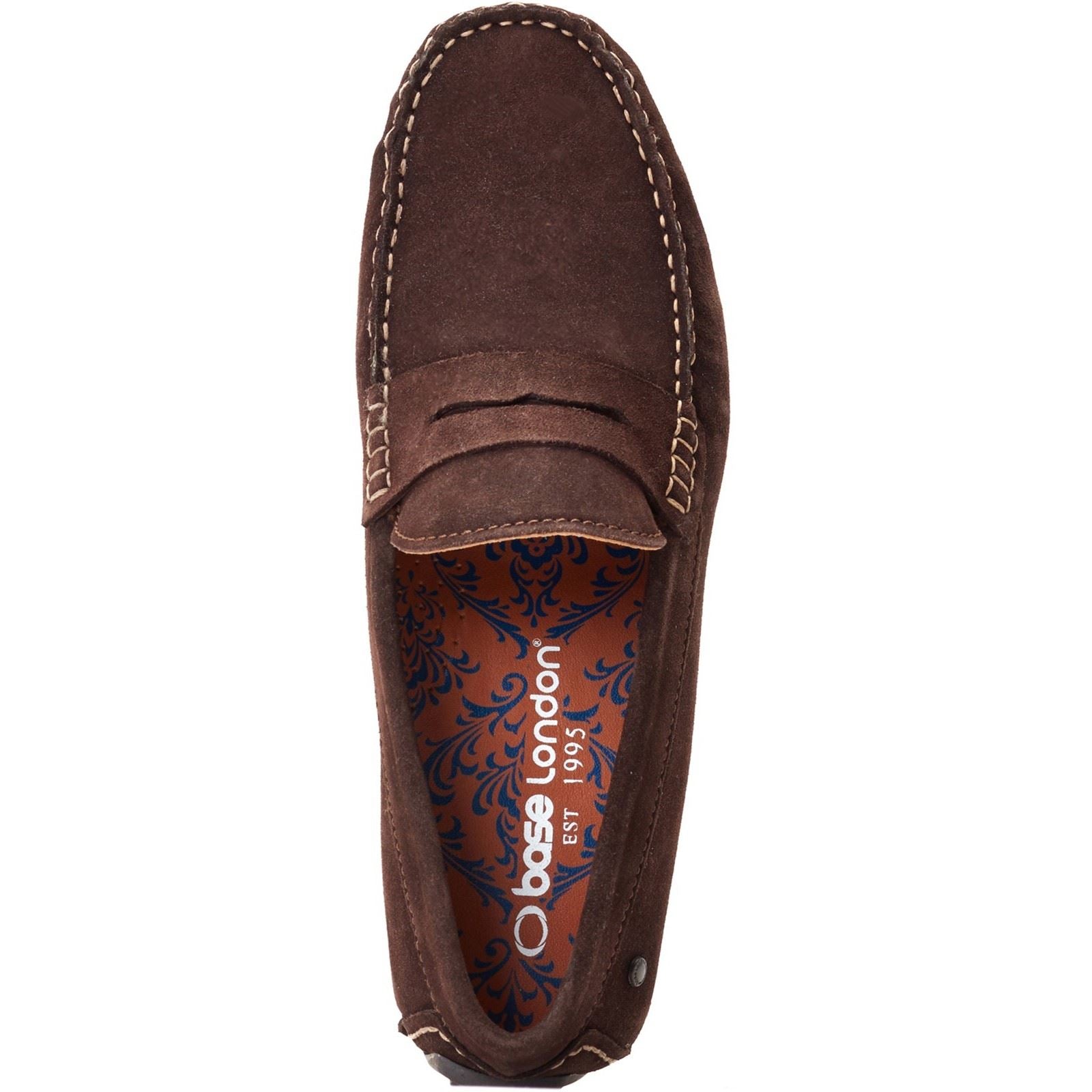 Base London Collins Leder Herren Dunkelbraune Mokassins
