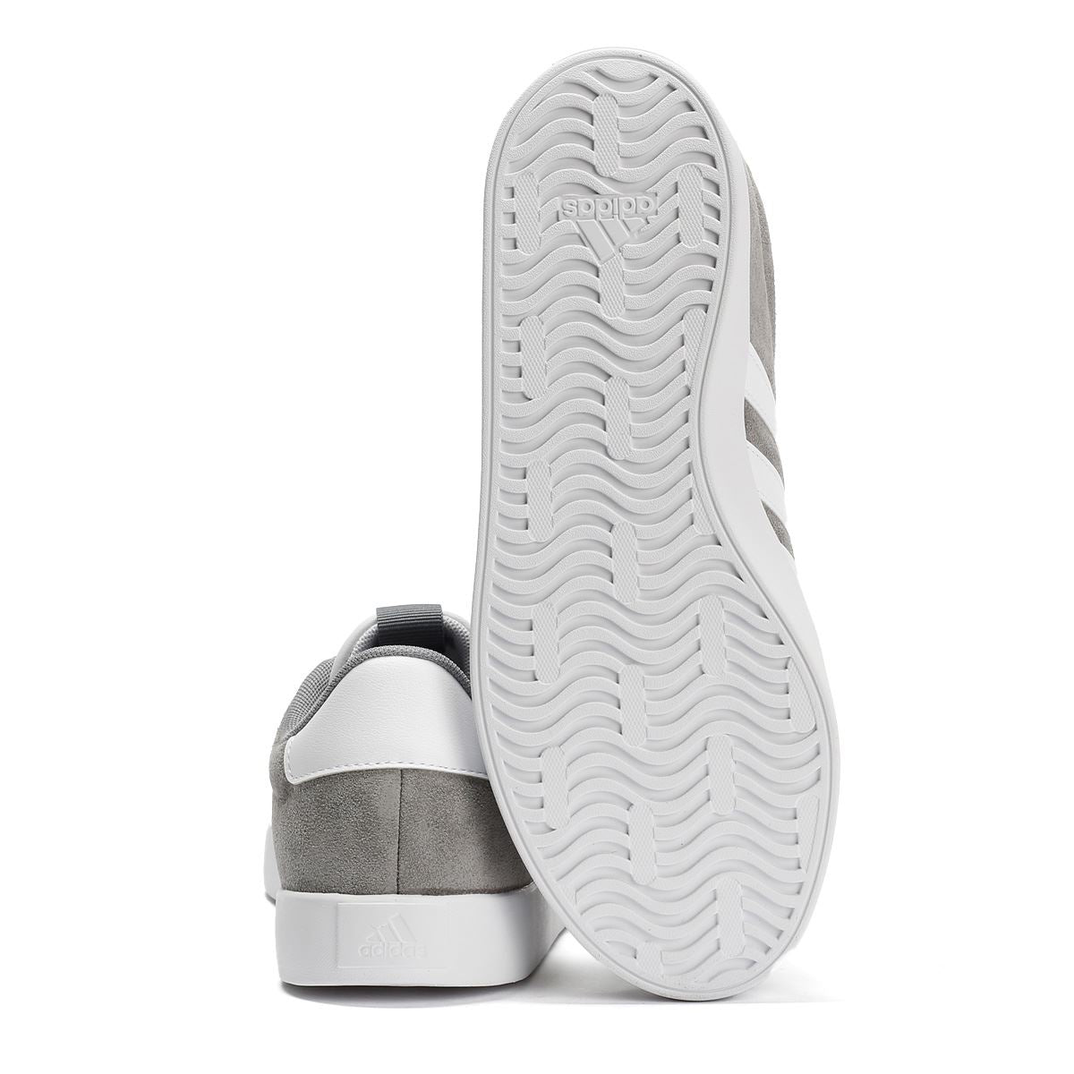 Adidas VL Court 3.0 Leder Herren Graue Turnschuhe